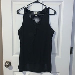 Black cotton tank